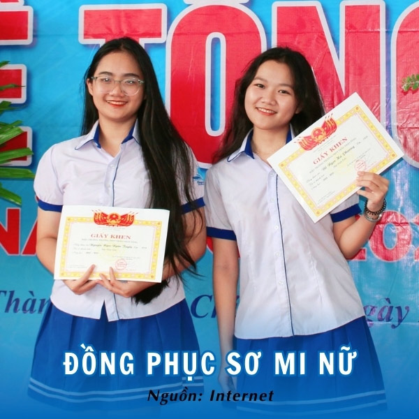 Đồng phục sơ mi nữ Trần Nhân Tông trẻ trung, duyên dáng