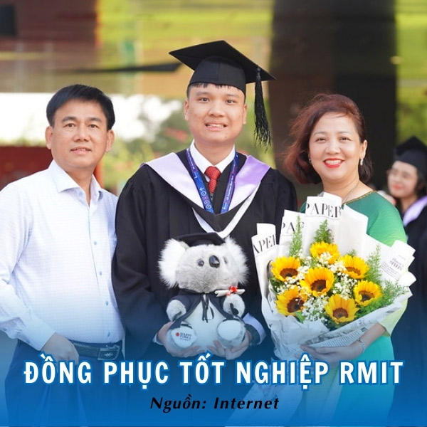 Đồng phục tốt nghiệp RMIT tối giản, sang trọng