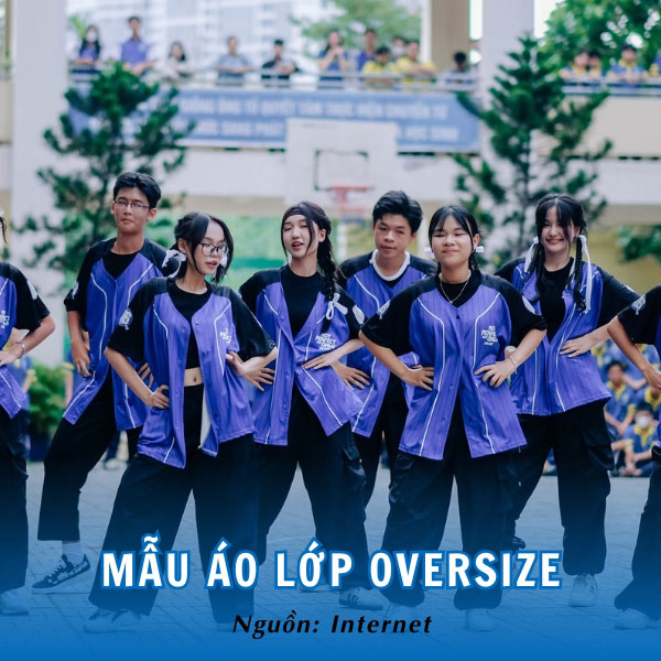 Mẫu áo lớp oversize thoải mái, năng động