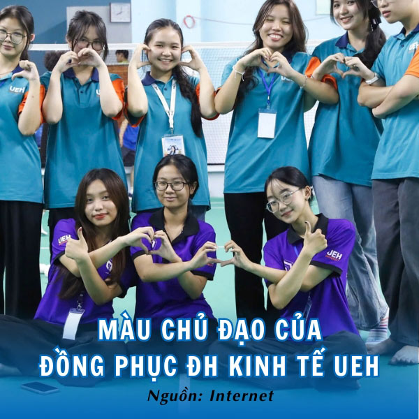 Sắc xanh trẻ trung, năng động của mẫu đồng phục UEH