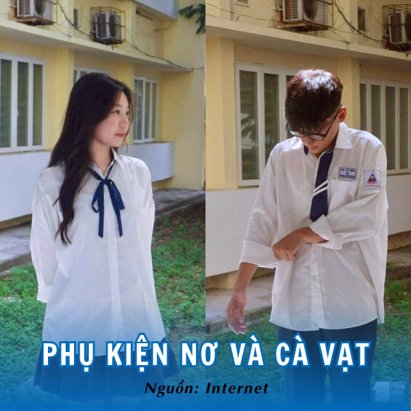 Mảnh ghép không thể thiếu trong BST Đồng phục THPT Phạm Hồng Thái - Nơ và cà vạt