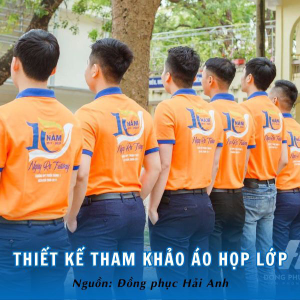 Thiết kế tham khảo áo họp lớp