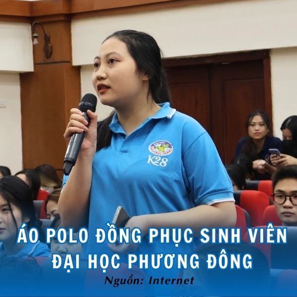 Áo polo đồng phục trường Đại học Phương Đông trẻ trung, khỏe khoắn 