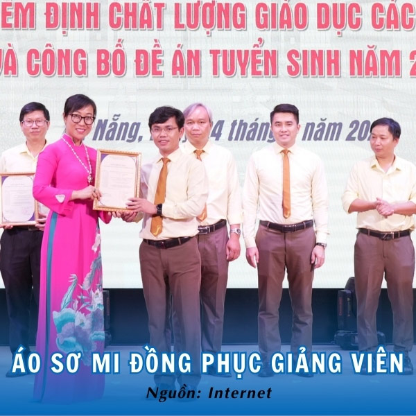 Áo sơ mi đồng phục giảng viên ĐH Sư phạm trang nhã, gần gũi 