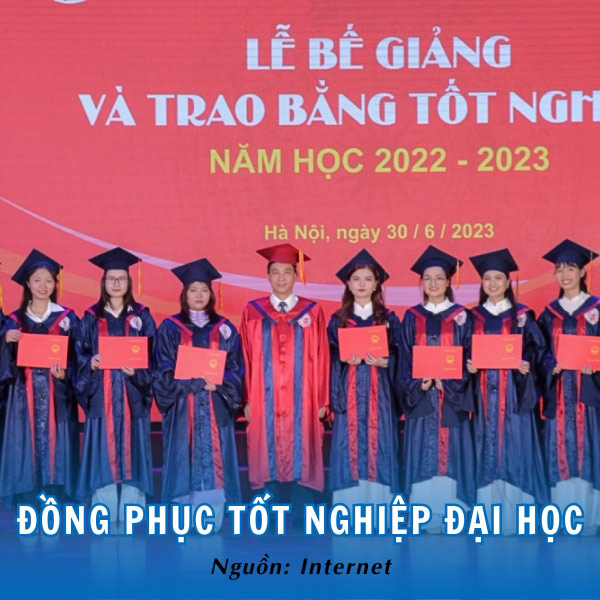 Đồng phục tốt nghiệp Đại học Trà Vinh trang nghiêm, trưởng thành