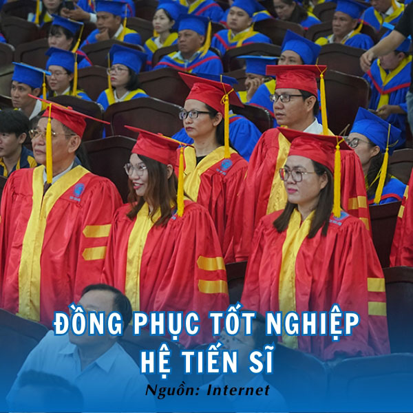 Đồng phục tốt nghiệp hệ Tiến sĩ ĐH Trà Vinh uy nghi, trang trọng