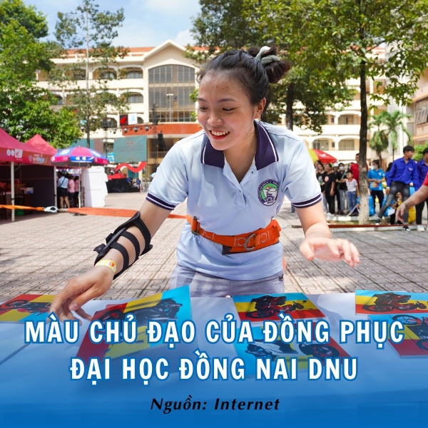 Màu chủ đạo của đồng phục Đại học Đồng Nai DNU 