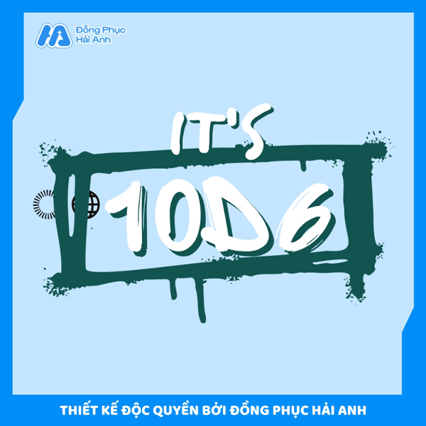 Logo 10A6 thiết kế trẻ trung, cá tính