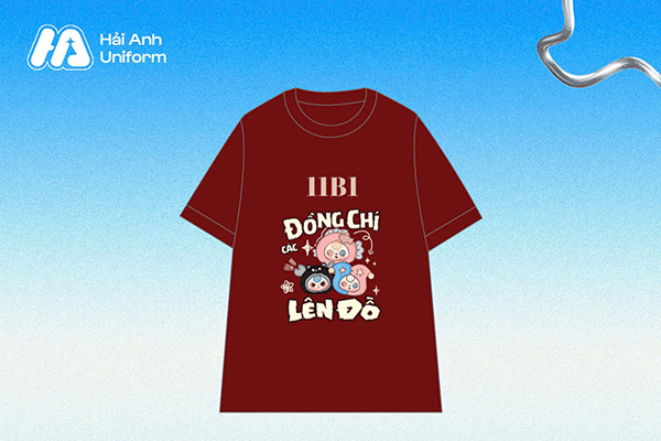 Mẫu logo lớp 11B1 vui nhộn, tinh nghịch