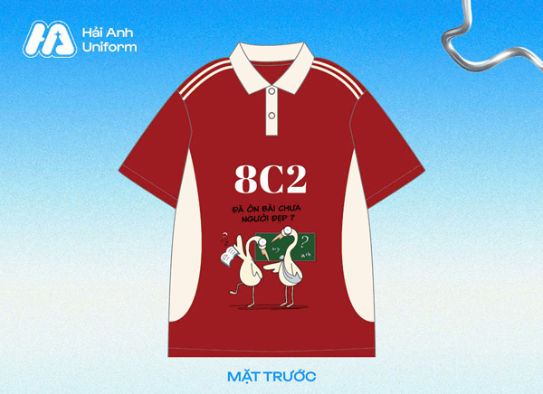 Mẫu logo áo lớp hài hước, dễ thương