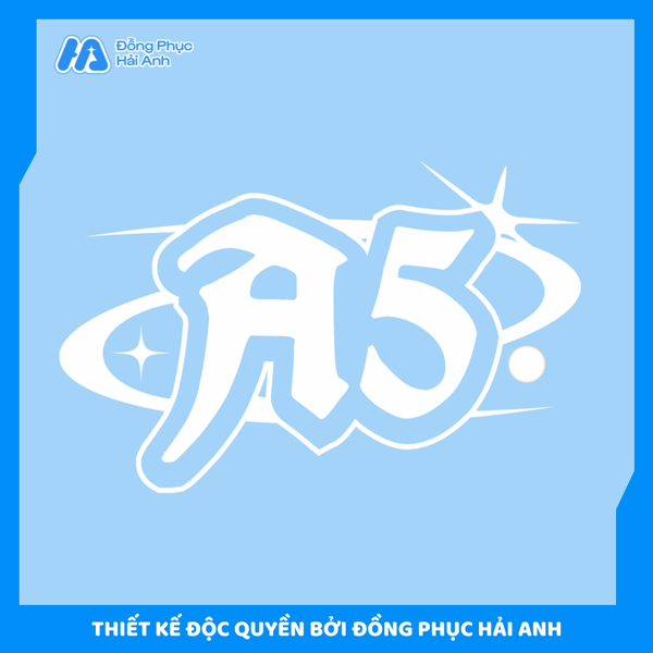 Logo lớp 10A5 với chữ A5 cách điệu