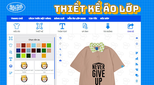 Cách thiết kế logo lớp 8C trên website