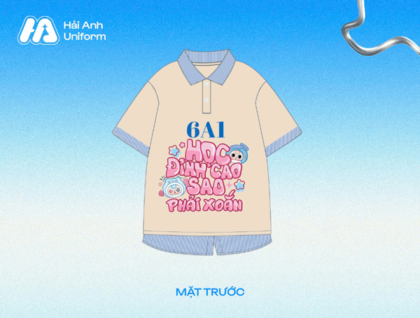 Mẫu logo 6A1 “học đỉnh cao, sao phải xoắn”