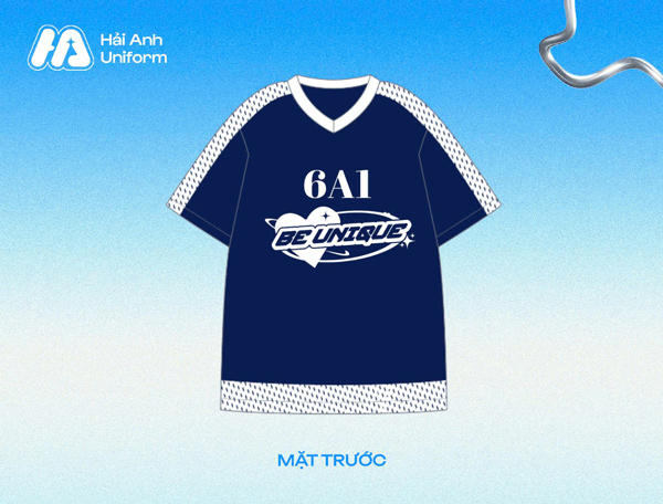 Mẫu logo lớp 6A1 cá tính, hiện đại