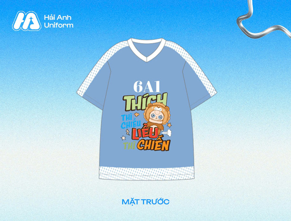 Mẫu logo 6A1 thể hiện tinh thần tự tin, đoàn kết