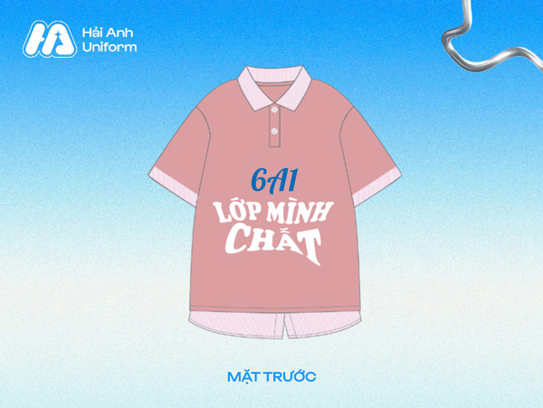 Mẫu logo lớp 6A1 phong cách trẻ trung, cá tính