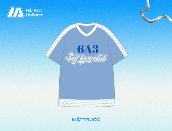 Mẫu logo lớp 6A3 thiết kế nhẹ nhàng, tinh tế