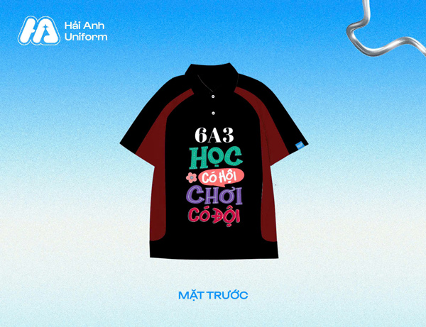 Mẫu logo 6A3 vui nhộn, dí dỏm