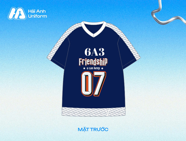 Mẫu logo lớp 6A3 hiện đại, trẻ trung