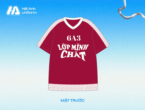 Mẫu logo lớp 6A3 năng động, cá tính