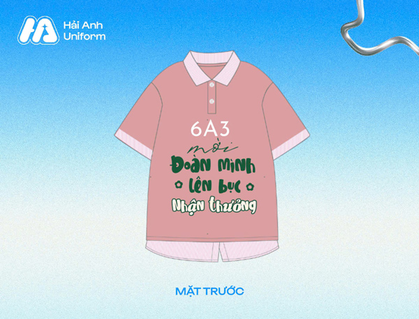 Mẫu logo lớp 6A3 dí dỏm, đáng yêu