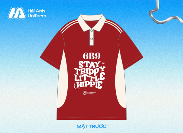 Logo lớp 6B9 “stay trippy little hippie”