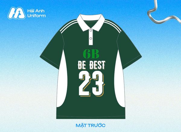 Logo lớp 6B phong cách thể thao