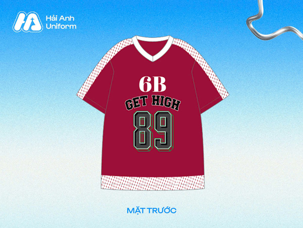 Logo lớp 6B đậm chất thể thao
