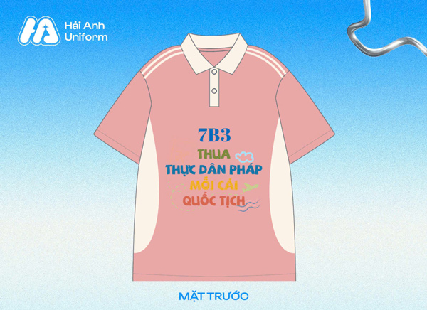 Logo lớp 7B3 hài hước, sáng tạo