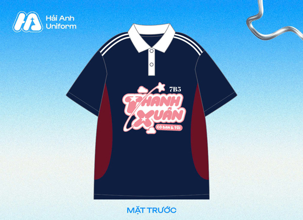 Logo lớp 7B5 trẻ trung, ngọt ngào