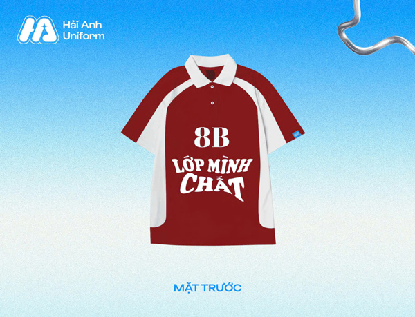 Mẫu logo lớp 8B thiết kế tinh tế