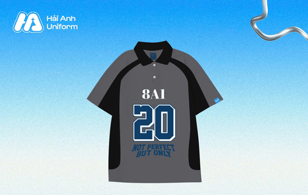 Logo lớp 8A1 với slogan “not perfect but only”
