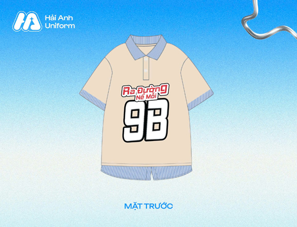 Mẫu logo lớp 9B cá tính, mạnh mẽ