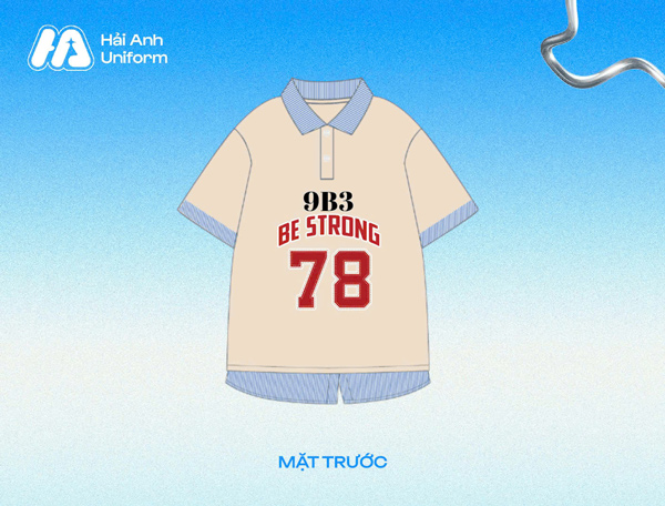 Logo lớp 9B3 “be strong”