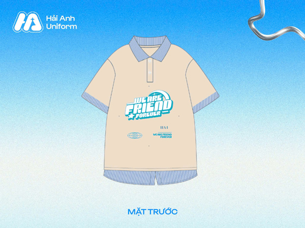 Logo lớp 11A4 “We are friend forever”