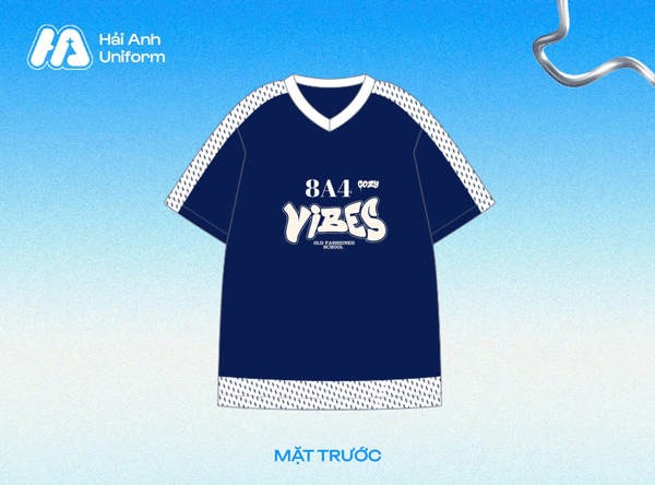 Logo lớp 8A4 hiện đại, trẻ trung
