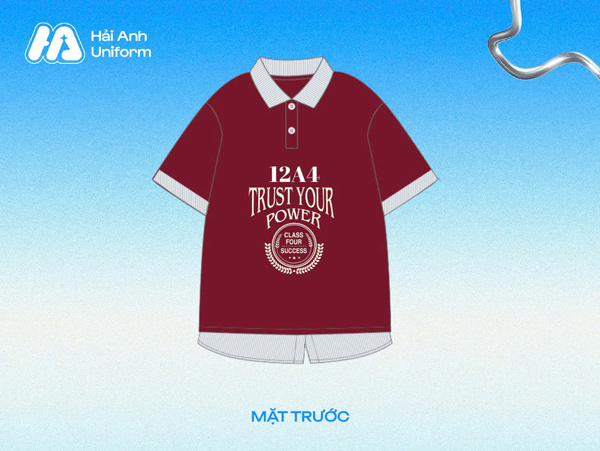 Mẫu logo lớp 12A4 “Trust your power”