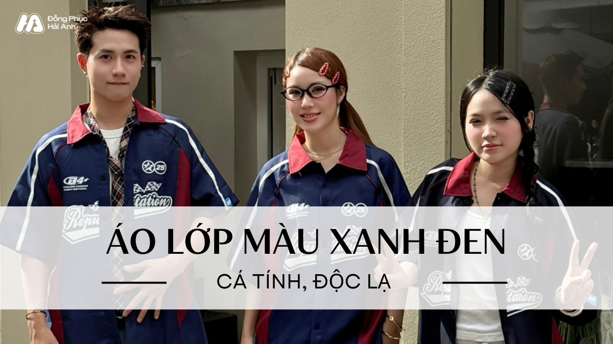 Áo lớp màu xanh đen