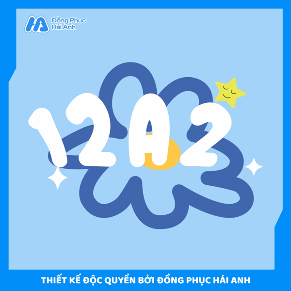 Logo lớp 12A2 dễ thương, vui nhộn