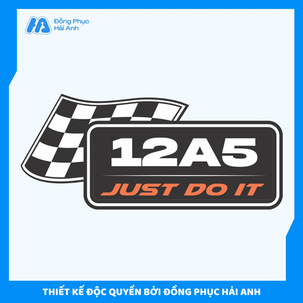Logo lớp 12A5 năng động, cá tính