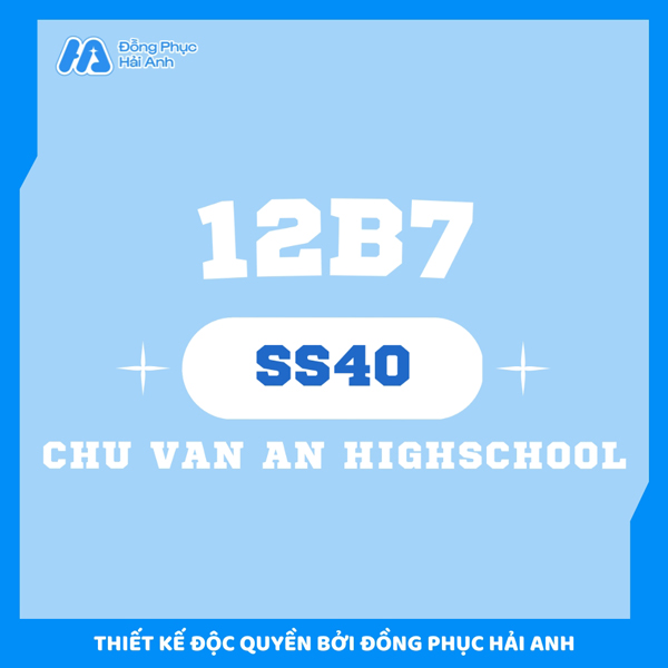 Logo lớp 12B7 đơn giản, tinh tế