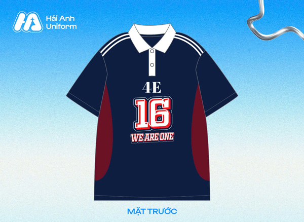 Logo lớp 4D2 “we are one”