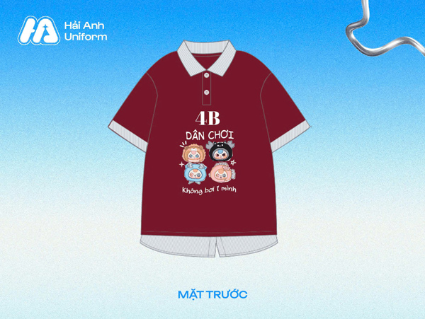 Logo lớp 4B thiết kế vừa dễ thương, vừa cool ngầu