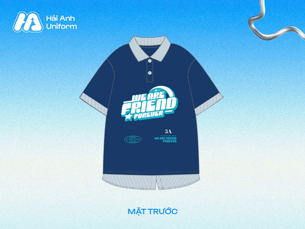 Logo lớp 5A “We are friend forever”