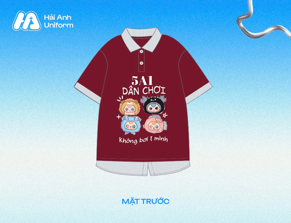 Logo lớp 5A1 “dân chơi không bơi một mình”