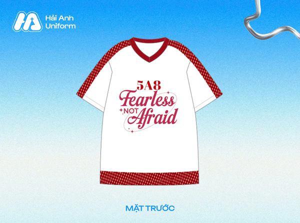 Logo lớp 5A8 “fearless - not afraid”