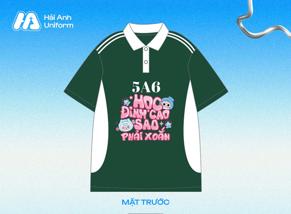 Logo lớp 5A6 “học đỉnh cao sao phải xoắn”
