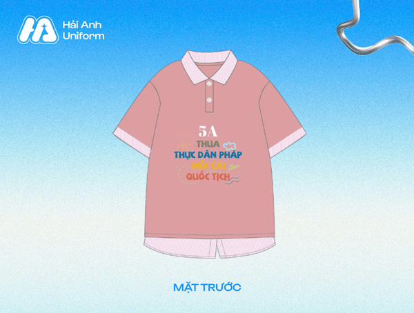 Logo lớp 5A “thua thực dân Pháp mỗi cái quốc tịch”