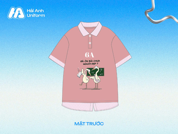 Logo lớp 6A hài hước, vui nhộn