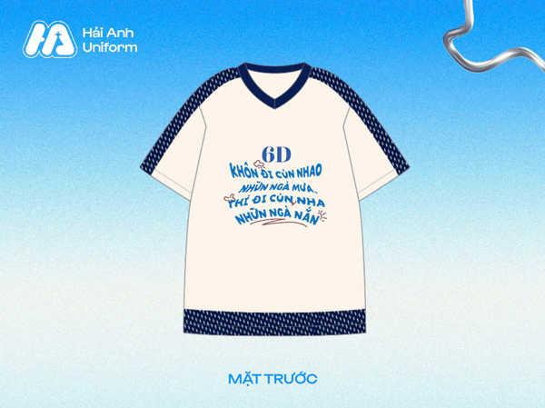 Logo lớp 6D dễ thương, tinh nghịch